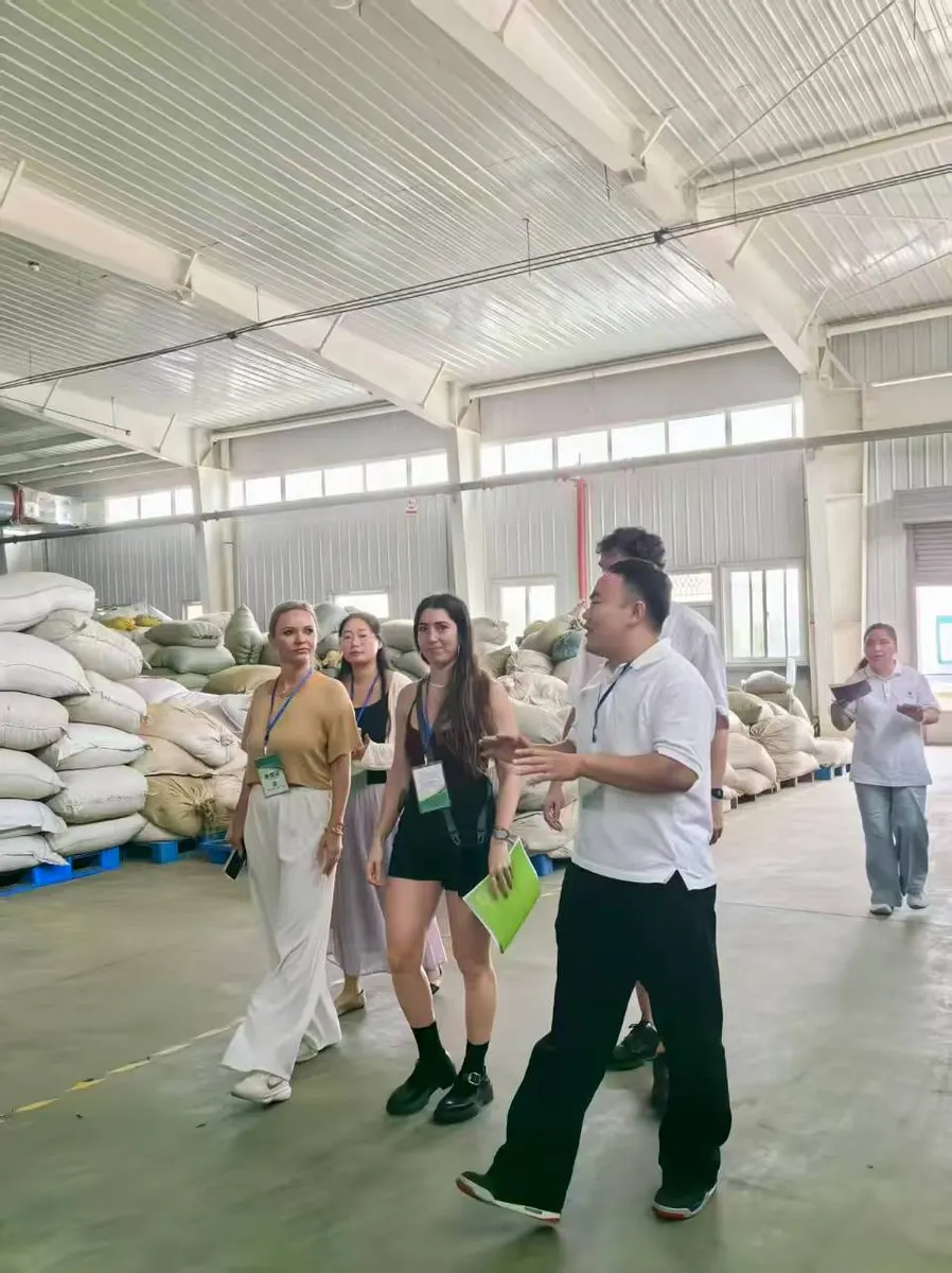 Importador recorriendo una fábrica en China con acompañamiento en español